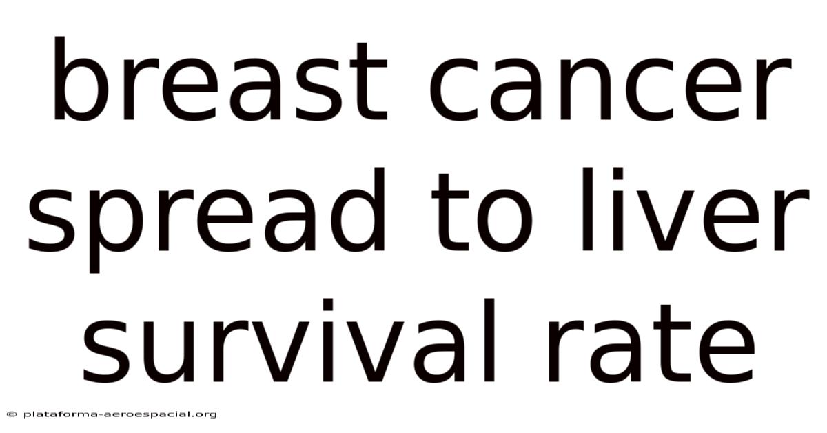 Breast Cancer Spread To Liver Survival Rate
