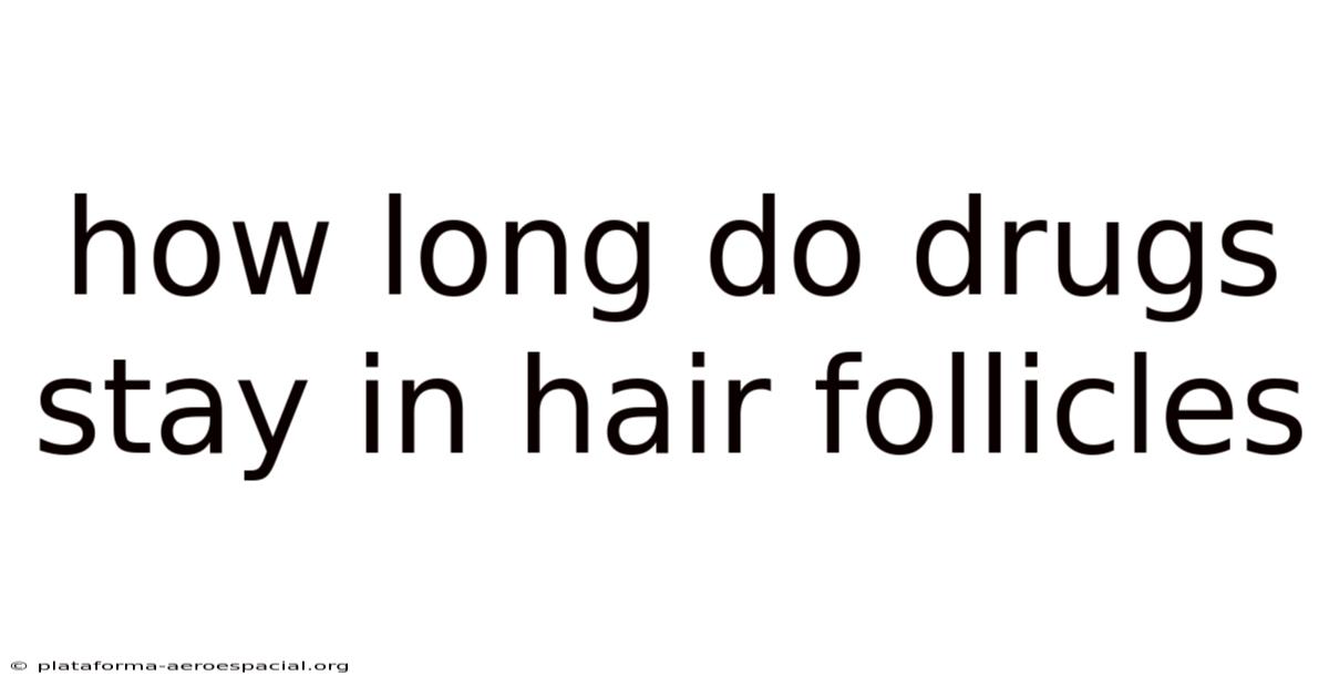 How Long Do Drugs Stay In Hair Follicles