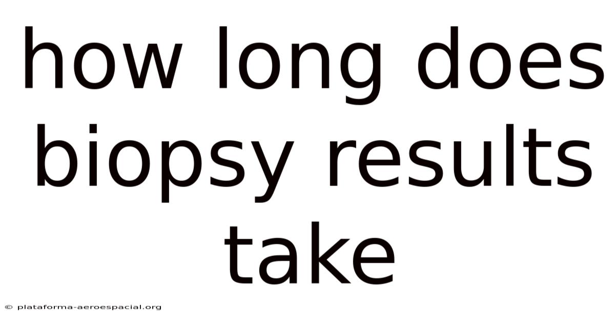 How Long Does Biopsy Results Take
