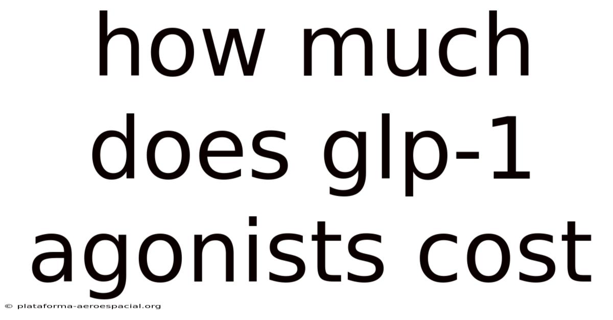 How Much Does Glp-1 Agonists Cost