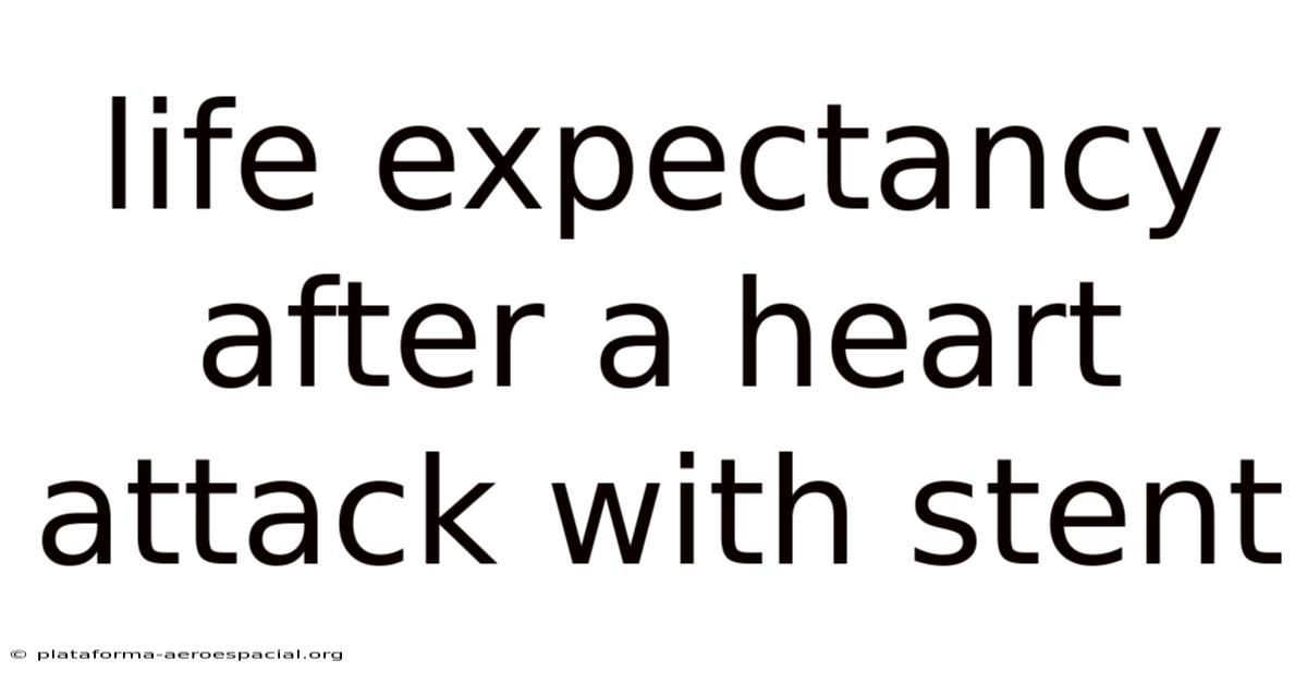 Life Expectancy After A Heart Attack With Stent