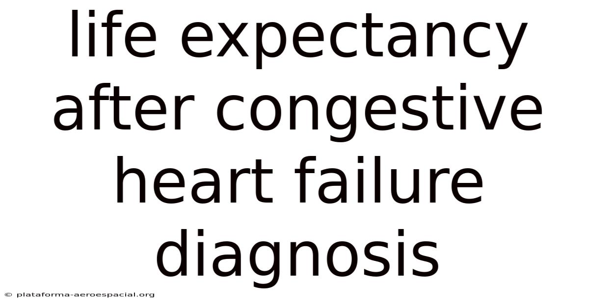 Life Expectancy After Congestive Heart Failure Diagnosis