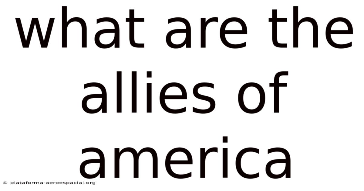 What Are The Allies Of America