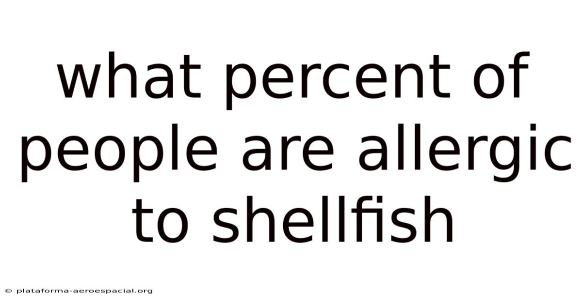 What Percent Of People Are Allergic To Shellfish